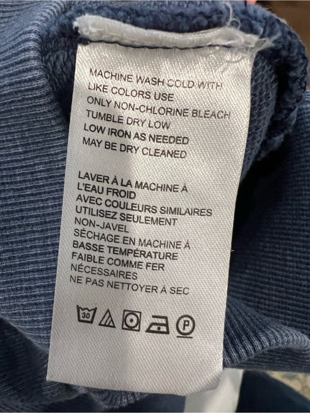 Free People Washed Blue/Indigo Short Sleeve Crewneck Sweatshirt - Picture 5 of 6
